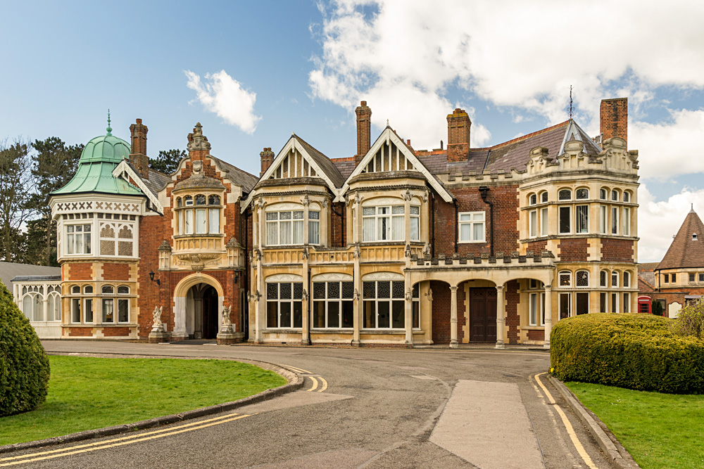 Manoir de Bletchley Park et son parc