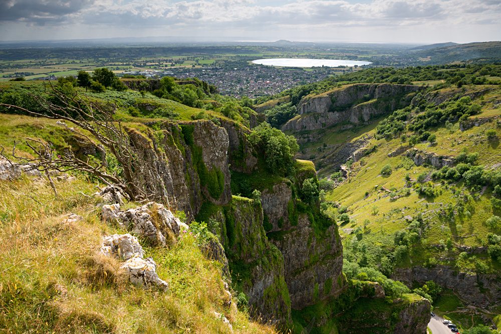Falaises calcaires des gorges de Cheddar dans le Somerset