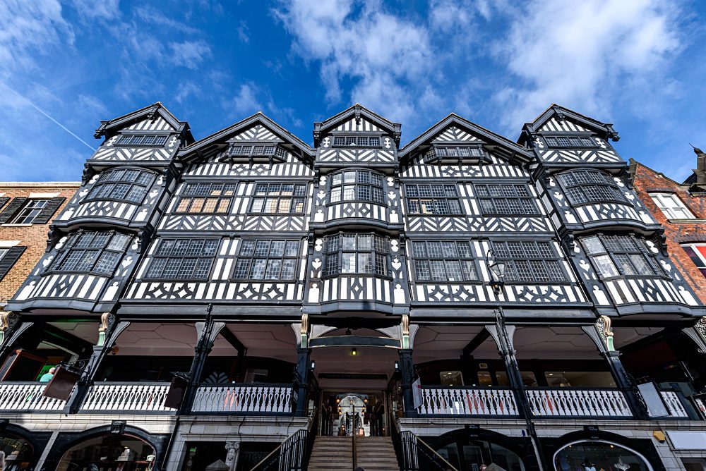 Galeries à pans de bois des Rows à Chester