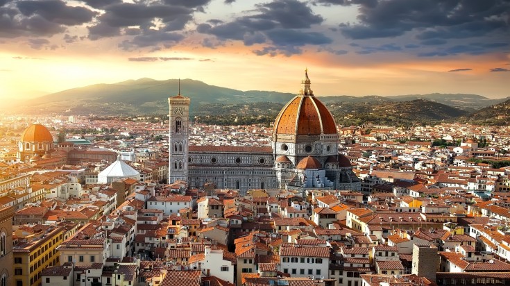 La cathédrale Santa Maria del Fiore et son dôme à Florence